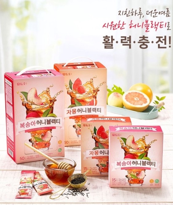 韓國Damtuh丹特 水蜜桃蜂蜜紅茶 蜜桃冰茶 蜂蜜葡萄柚風味果味冰茶