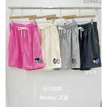 Disney 毛巾布料休閒短褲 四色