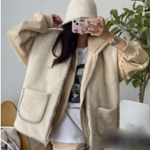 雙面可穿毛毛鋪綿背心外套